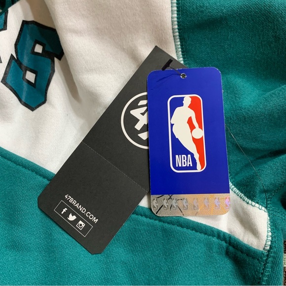 San Antonio Spurs NBA '47 Brand Men's XL Pullover Sweatshirt Hoodie Teal - Picture 7 of 8